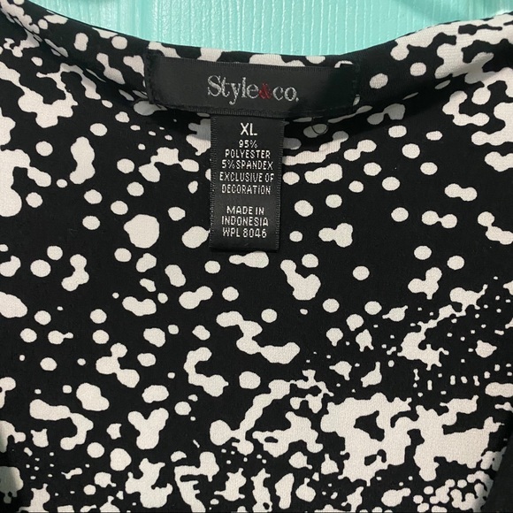 Style&co black and white dress - Picture 3 of 5